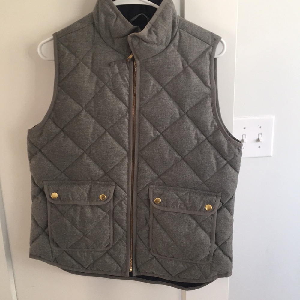 J Crew quilted vest EUC